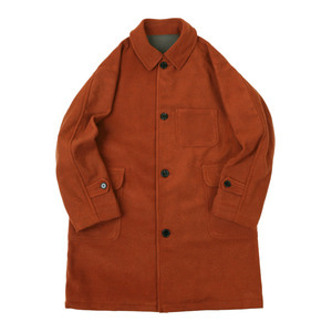 <B>SWELLMOB</B><br>wool Melton coat<br>-orange-