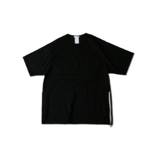 <B>SWELLMOB</B><br>Side zip pocket t-shirts<br>-black-